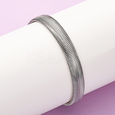 304 Stainless Steel Herringbone Chains Bracelets for Women BJEW-P361-01P-1