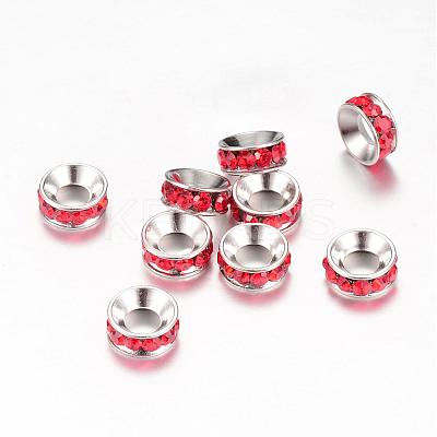 Rhinestone Spacer Beads RB-S043-10mm-P-1