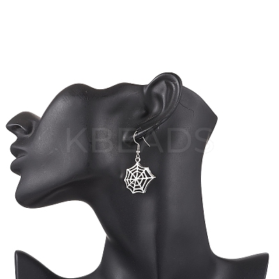 Hallowmas Tibetan Alloy Dangle Earrings EJEW-JE06523-1