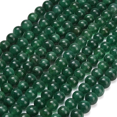 Natural Fuchsite Beads Strands G-L661-B01-8mm-B-1