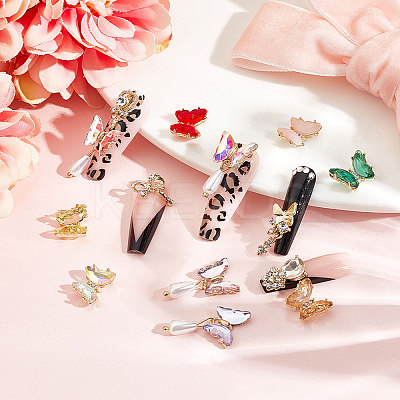 28Pcs 14 Style Alloy Cabochons MRMJ-CP0001-14-1