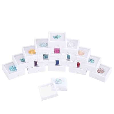 15Pcs Clear Window Plastic Loose Diamond Boxes OBOX-HY0001-02A-1