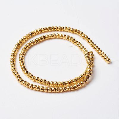 Non-magnetic Synthetic Hematite Beads Strands G-P262-29-2x4mm-G-1