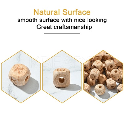 2Bags Wooden Beads WOOD-CJ0001-99-1