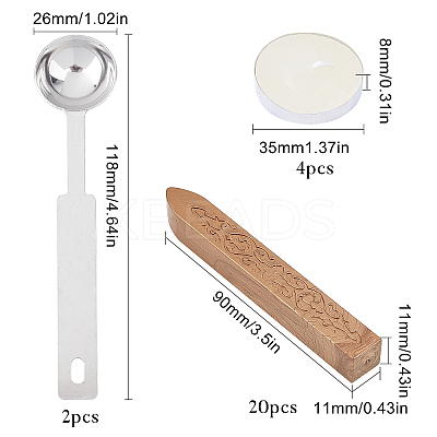 DIY Wax Seal Stamp Kits DIY-CP0003-52N-1