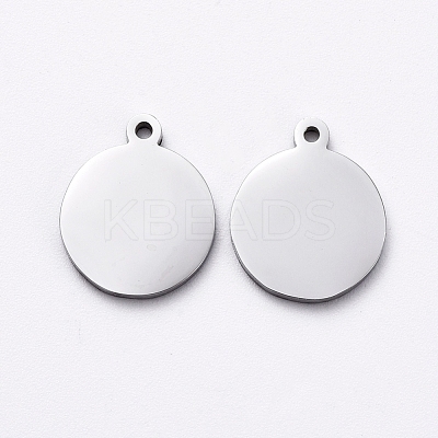 Non-Tarnish 304 Stainless Steel Stamping Blank Tag Charms STAS-G215-10-P02-1