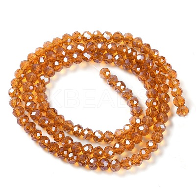 Electroplate Glass Beads Strands EGLA-A034-T2mm-A19-1