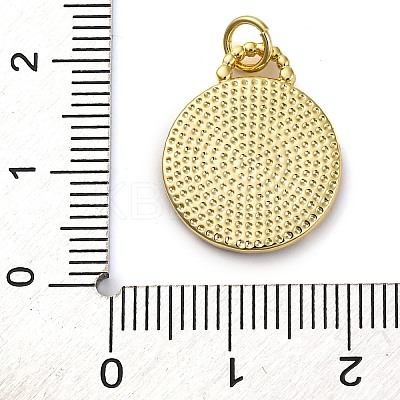 Brass Micro Pave Cubic Zirconia Pendants KK-K339-03B-G-1