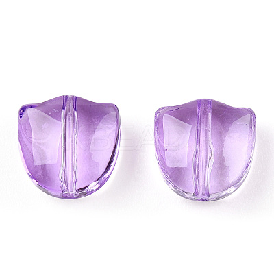 Spray Painted Transparent Glass Beads GLAA-T022-26-A02-1