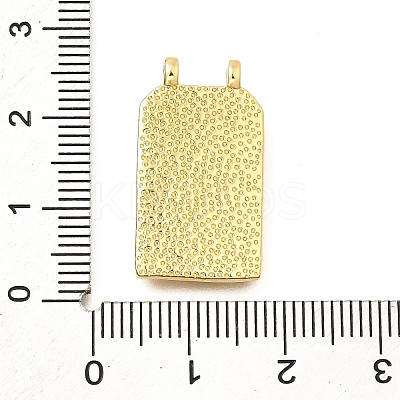 Rectangle Brass Pendants KK-S508-03D-G-1