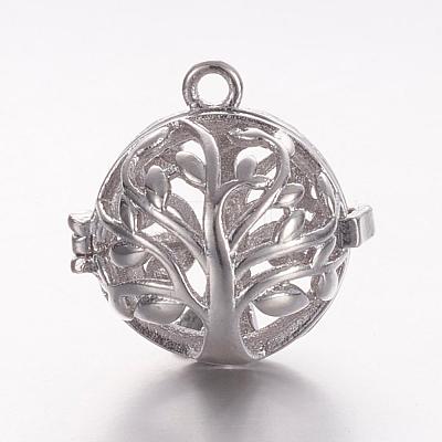 Brass Cage Pendants KK-K173-03P-1