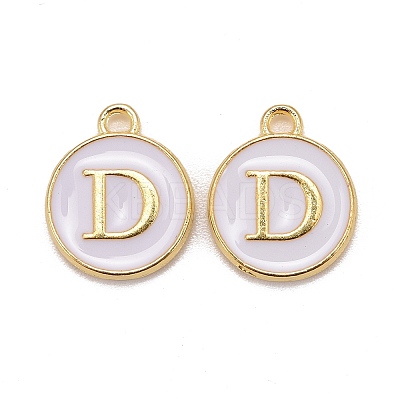 Golden Plated Alloy Charms LS-ENAM-S118-01D-1