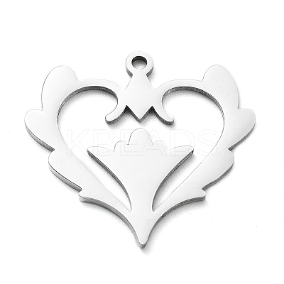 Non-Tarnish 304 Stainless Steel Pendants LS-STAS-D036-06P-1