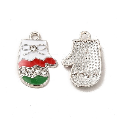 Christmas Alloy Enamel Pendants ENAM-M053-10P-1