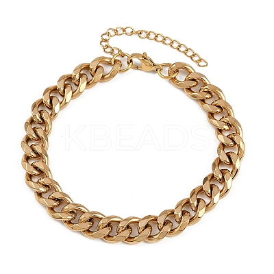 3Pcs 3 Styles 304 Stainless Steel Chain Bracelet Set BJEW-F505-01G-1