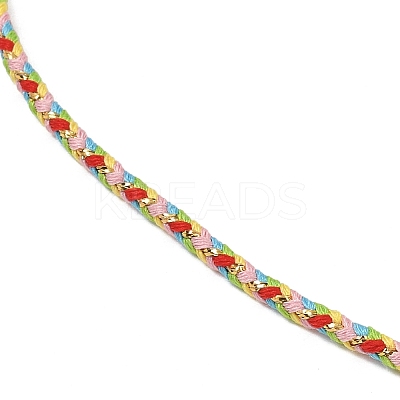2.5MM Round Nylon Cotton Cord Necklace Making NJEW-C106-01G-1