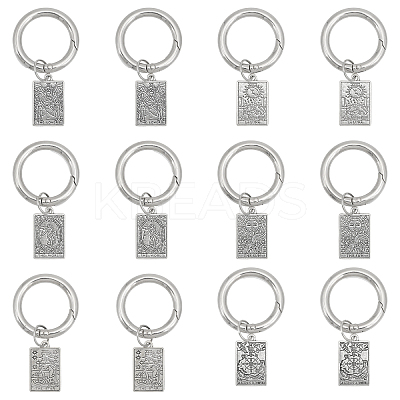 Tarot Theme Alloy Shoe Charms PALLOY-AB00062-1