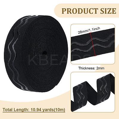 Polycotton Non Slip Knitted Cord SRIB-WH0011-254-1