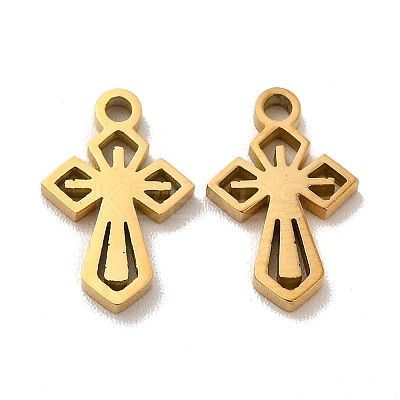 Ion Plating(IP) 304 Stainless Steel Charms STAS-F292-01G-1