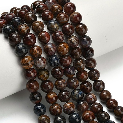 Natural Pietersite Beads Strands G-L642-B16-8mm-1