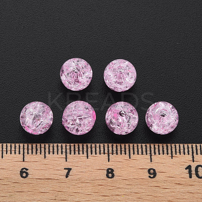 Transparent Crackle Acrylic Beads MACR-S373-66-N04-1