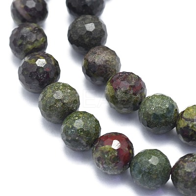 Natural Dragon Blood Jasper Beads Strands G-K310-A26-8mm-1