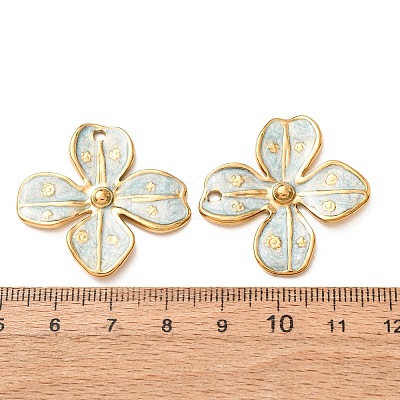 304 Stainless Steel Enamel Pendants SA-CBAD609-14G-01-1