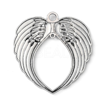 Tibetan Style Alloy Wing Large Pendants TIBEP-S100-AS-NR-1
