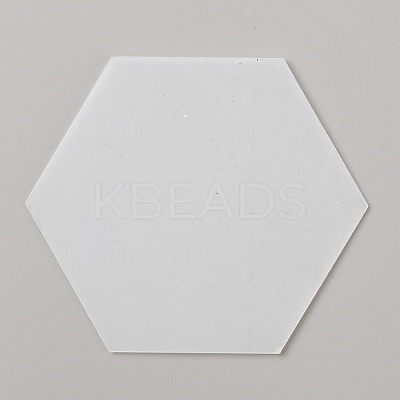 Transparent Acrylic Blank Place Cards AJEW-WH0347-92B-1