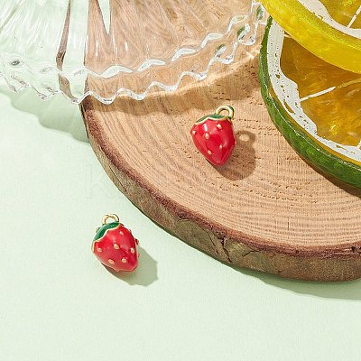 2Pcs Brass Enamel Charms KK-YW0001-80-1