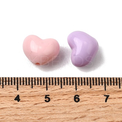 Opaque Acrylic Beads OACR-H051-02-1
