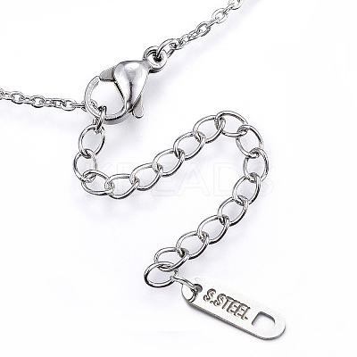 Non-Tarnish 304 Stainless Steel Pendant Necklaces LS-NJEW-H439-07P-1