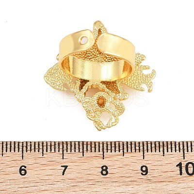 Ocean Brass Cuff Open Rings KK-CBA5A76-04G-04-1