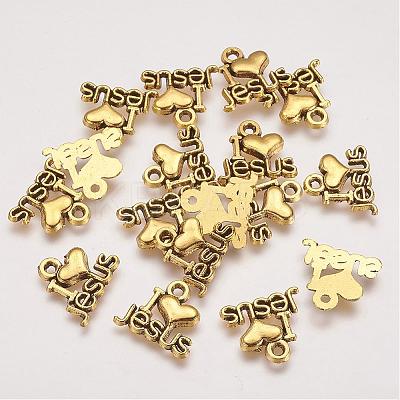 Tibetan Style Alloy Pendants PALLOY-2390-AG-LF-1