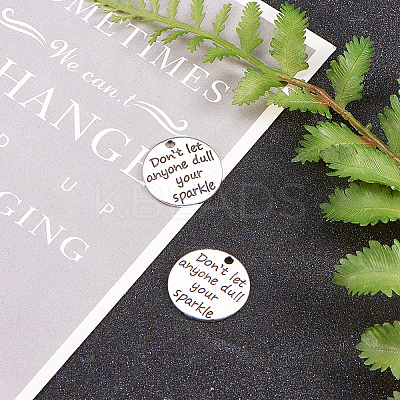 Tibetan Style Alloy Quote Pendants PALLOY-CJ0006-02-1