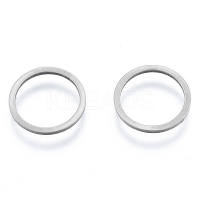Non-Tarnish 201 Stainless Steel Linking Rings STAS-N090-T04-1-1