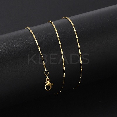 Brass Link Chain Necklaces for Women LS-NJEW-D302-35G-1