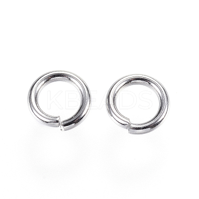 Non-Tarnish 304 Stainless Steel Open Jump Rings X-STAS-D448-093P-8mm-1