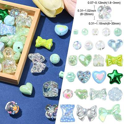 UV Plated Acrylic Bead FIND-CJC0010-90B-1