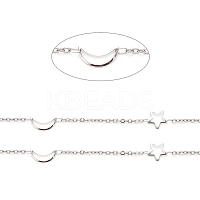 Tarnish Resistant 304 Stainless Steel Cable Chains CHS-F015-16P-1