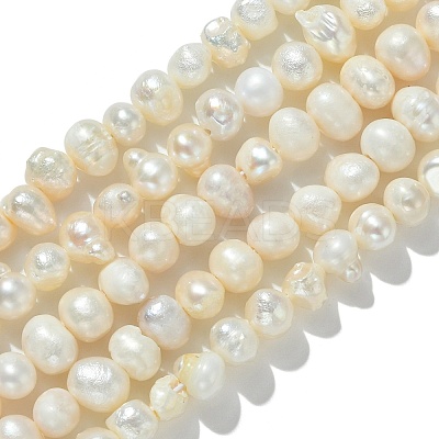 Natural Cultured Freshwater Pearl Beads Strands PEAR-N013-05H-1