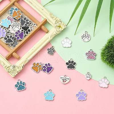 30Pcs 15 Styles Alloy Charms FIND-YW0006-54-1