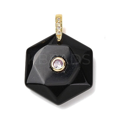 Natural Mixed Gemstone Faceted Pendants G-B188-03G-1
