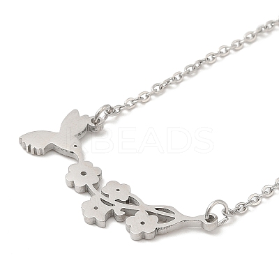 Non-Tarnish 304 Stainless Steel Pendant Necklaces NJEW-H010-01P-1