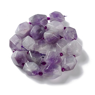Natural Amethyst Beads Strands G-C182-19-02-1