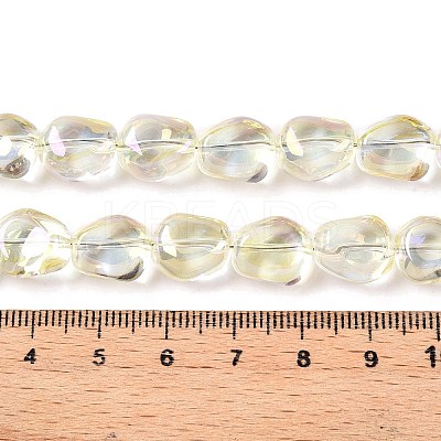Electroplate Glass Beads Strands EGLA-T021-08C-1
