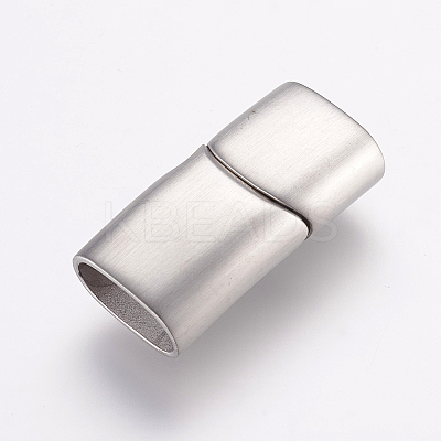 Tarnish Resistant 304 Stainless Steel Magnetic Clasps with Glue-in Ends LS-STAS-K145-25P-1
