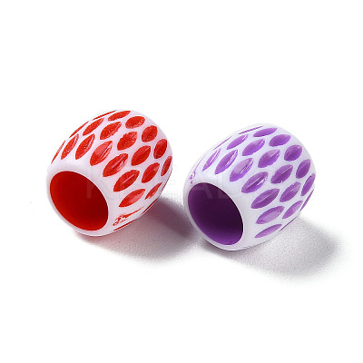 Opaque Acrylic Beads SACR-P031-17A-1