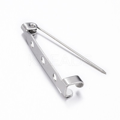 Tarnish Resistant 304 Stainless Steel Brooch Findings Sets STAS-G137-53P-1