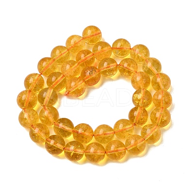 Natural Citrine Beads Strands G-E326-8mm-01A-1